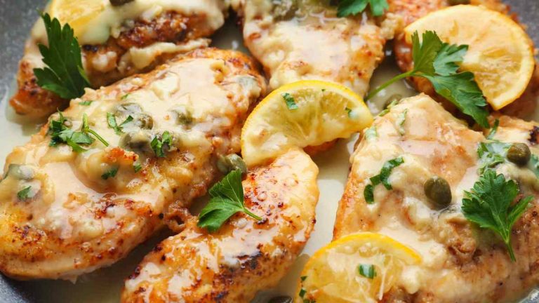 PANKO CHICKEN WITH LEMON CREAM SAUCE RECIPE