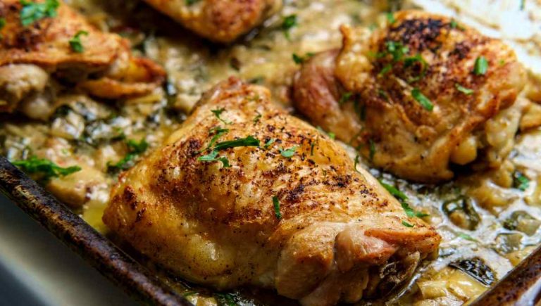 Oven-Baked Chicken Thighs